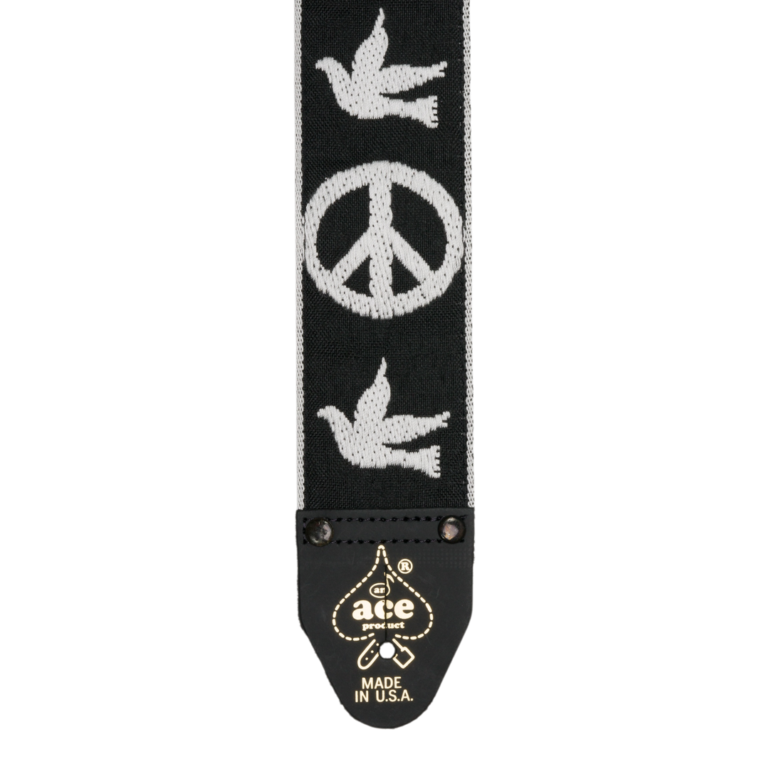 Peace & Dove - Black | Ace Vintage Reissue Straps