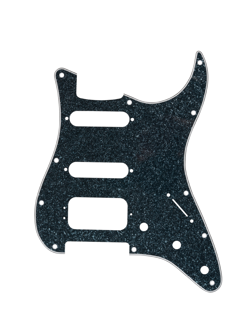 Black Sparkle | Stratocaster Pickguard