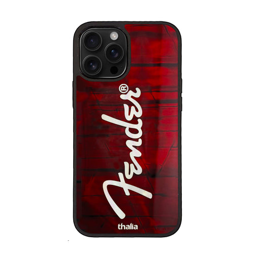 Fender Red Horizontal Spaghetti Logo | iPhone Case