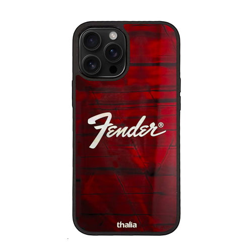 Fender Red Vertical Perine Logo | iPhone Case