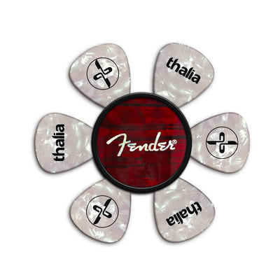 Fender Red Angel Wing Spaghetti Logo| Pick Puck 2.0