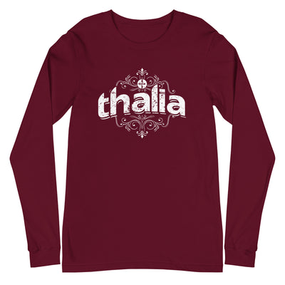 Thalia Distressed Logo Long Sleeve Tee