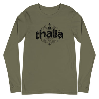 Thalia Distressed Logo Long Sleeve Tee