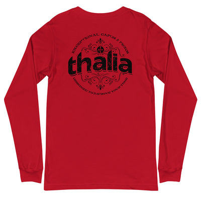 Thalia Distressed Logo Long Sleeve Tee