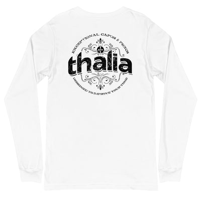 Thalia Distressed Logo Long Sleeve Tee