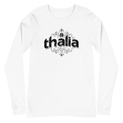 Thalia Distressed Logo Long Sleeve Tee