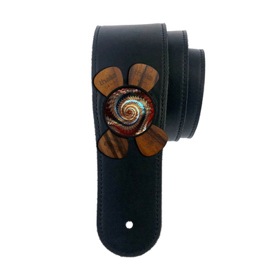 Crimson Fractal | Pick Puck Integrated Leather Strap