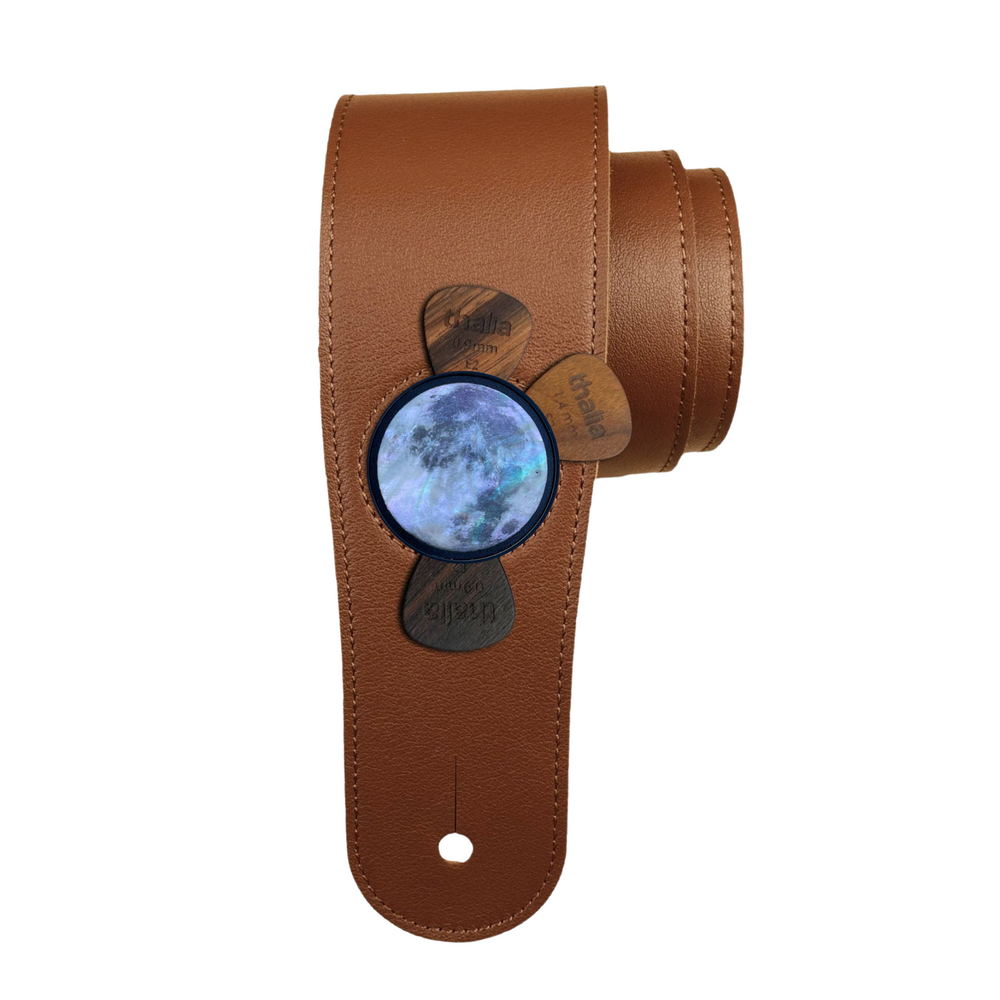 Pearl Full Moon | Pick Puck Integrated Leather Strap