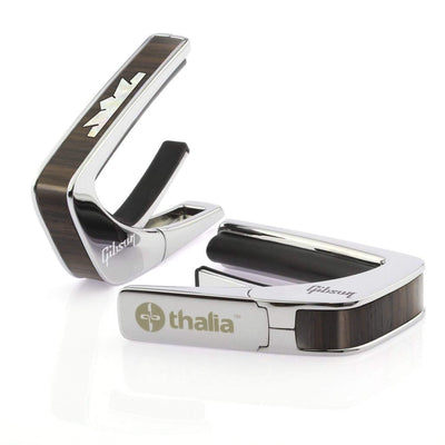 GibsonbyThalia Capo Gibson Crown | Capo Chrome / Indian Rosewood / Treble (attach capo from bottom of neck)