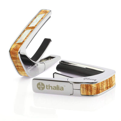 GibsonbyThalia Capo Gibson Split Parallelogram | Capo Chrome / Hawaiian Koa