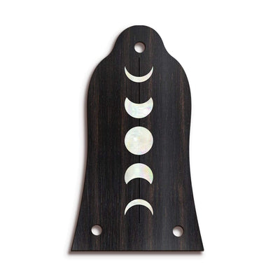 GibsonbyThalia Truss Rod Cover Custom Truss Rod Cover | Shape T11 - Fits Many Epiphone Guitars Moon Phases / Black Ebony