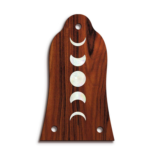 GibsonbyThalia Truss Rod Cover Custom Truss Rod Cover | Shape T11 - Fits Many Epiphone Guitars Moon Phases / Santos Rosewood