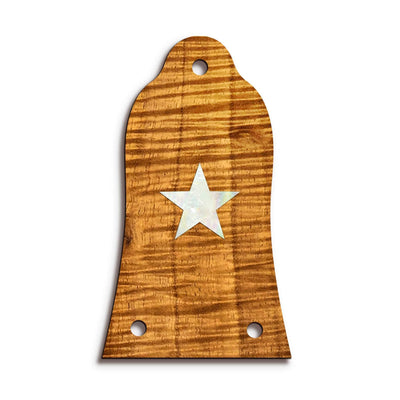 GibsonbyThalia Truss Rod Cover Custom Truss Rod Cover | Shape T11 - Fits Many Epiphone Guitars Pearl Star / AAA Curly Koa