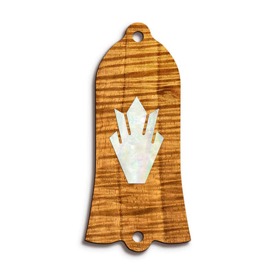 GibsonbyThalia Truss Rod Cover Gibson Truss Rod Cover | Shape T1 - Fits Gibson Guitars Holly / AAA Curly Koa