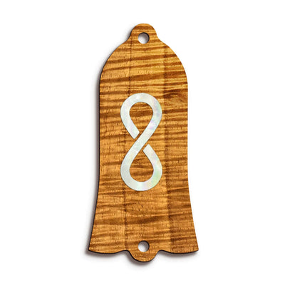 GibsonbyThalia Truss Rod Cover Gibson Truss Rod Cover | Shape T1 - Fits Gibson Guitars Pearl Infinity / AAA Curly Koa