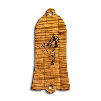 GibsonbyThalia Truss Rod Cover Gibson Truss Rod Cover (Traditional) | Shape T22 - Fits Gibson Guitars Hummingbird / AAA Curly Koa