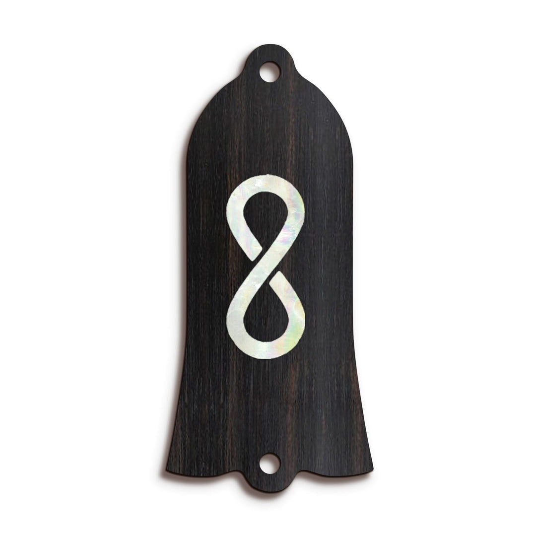 GibsonbyThalia Truss Rod Cover Gibson Truss Rod Cover (Traditional) | Shape T22 - Fits Gibson Guitars Pearl Infinity / Black Ebony