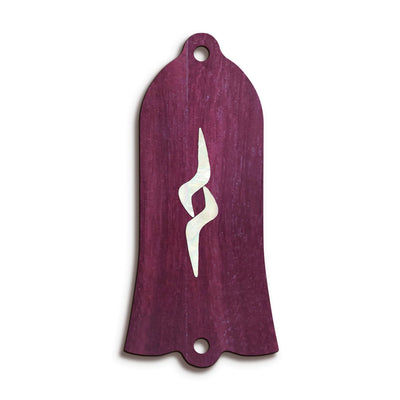 GibsonbyThalia Truss Rod Cover Gibson Truss Rod Cover (Traditional) | Shape T22 - Fits Gibson Guitars Pearl Koa / Purpleheart