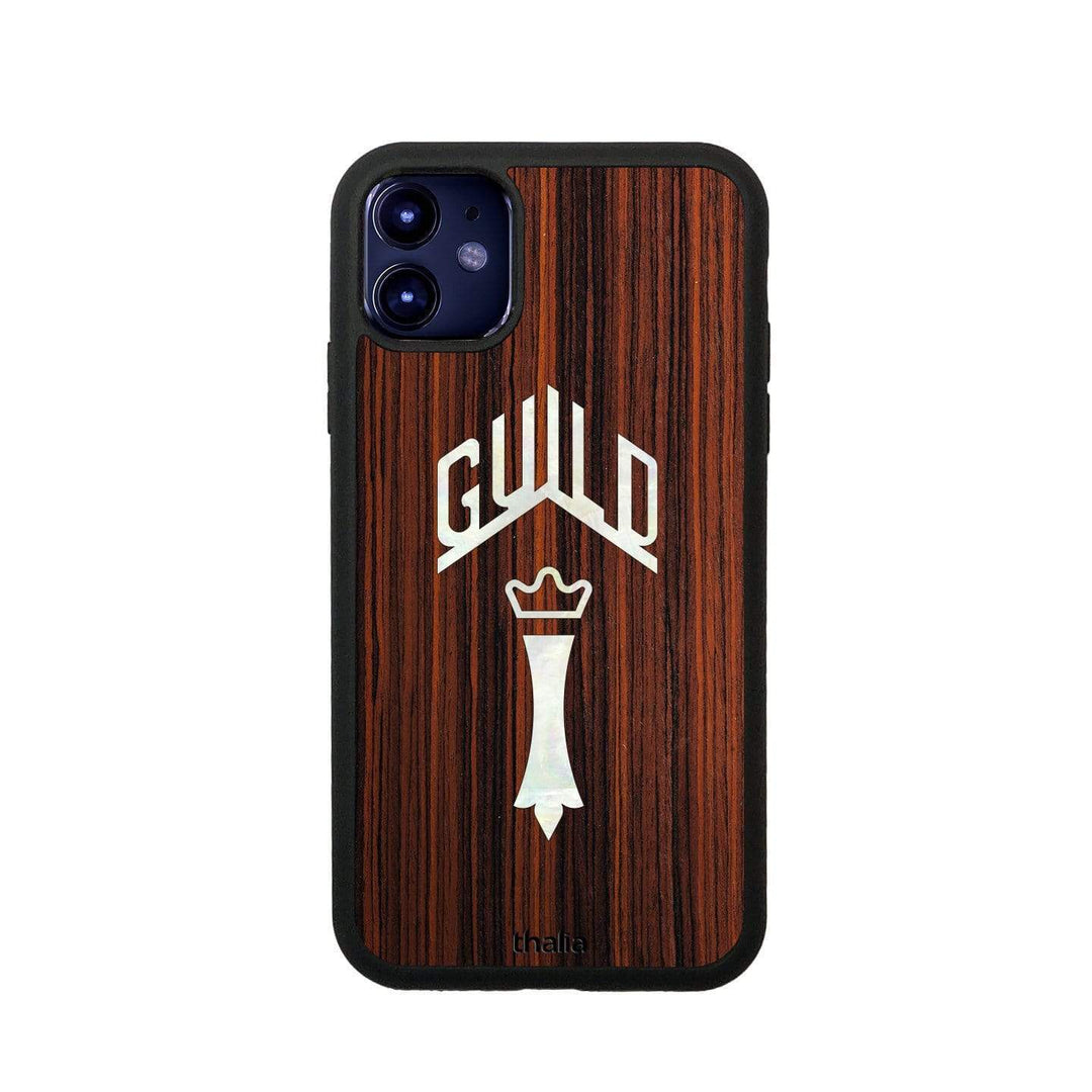 GuildbyThalia Phone Case Indian Rosewood & Guild Chesterfield Pearl Logo | Phone Case iPhone 11