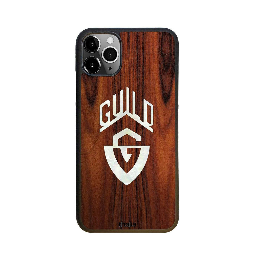 GuildbyThalia Phone Case Santos Rosewood & Guild G-Shield Pearl Logo | Phone Case iPhone 11 Pro Max