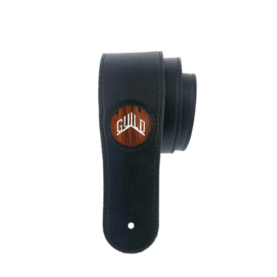 GuildbyThalia Strap Guild Pearl Logo | Italian Leather Strap Indian Rosewood / Black / Standard