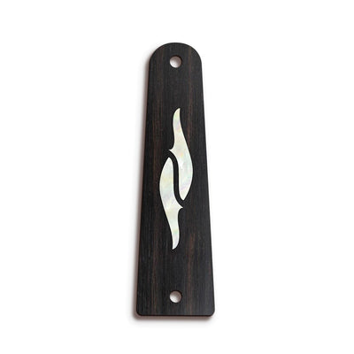 TaylorbyThalia Truss Rod Cover Classic Taylor Inlay Truss Rod Cover | Shape T14 - Fits 2 Hole Taylor Guitars 800 Series Element / Black Ebony