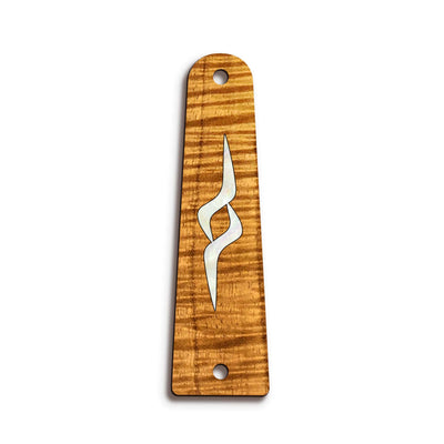 TaylorbyThalia Truss Rod Cover Classic Taylor Inlay Truss Rod Cover | Shape T14 - Fits 2 Hole Taylor Guitars GA-LTD / AAA Curly Koa