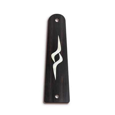 TaylorbyThalia Truss Rod Cover Classic Taylor Inlay Truss Rod Cover | Shape T14 - Fits 2 Hole Taylor Guitars GA-LTD / Black Ebony