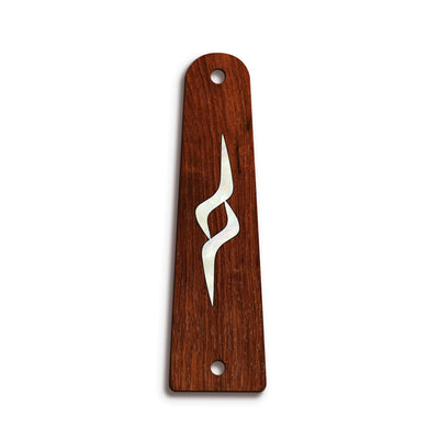 TaylorbyThalia Truss Rod Cover Classic Taylor Inlay Truss Rod Cover | Shape T14 - Fits 2 Hole Taylor Guitars GA-LTD / Indian Rosewood