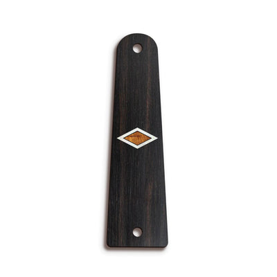 TaylorbyThalia Truss Rod Cover Classic Taylor Inlay Truss Rod Cover | Shape T14 - Fits 2 Hole Taylor Guitars Solitaire / Black Ebony