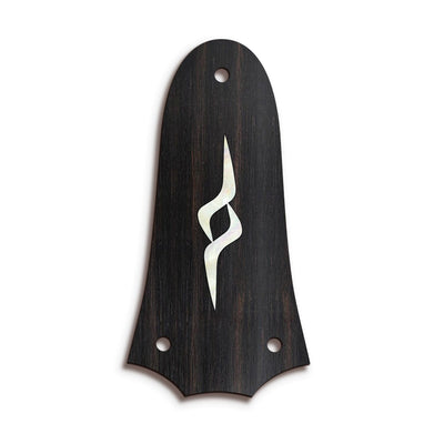 TaylorbyThalia Truss Rod Cover Classic Taylor Inlay Truss Rod Cover | Shape T3 - Fits 3 Hole Taylor Guitars GA-LTD / Black Ebony