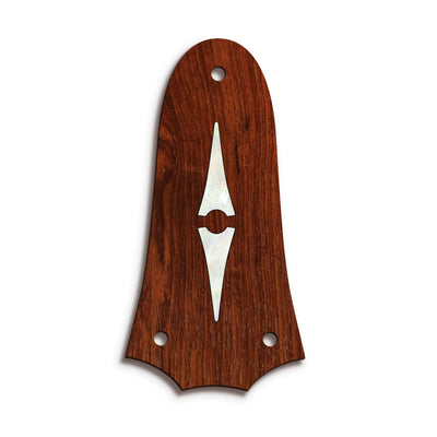 TaylorbyThalia Truss Rod Cover Classic Taylor Inlay Truss Rod Cover | Shape T3 - Fits 3 Hole Taylor Guitars Progressive Diamonds / Indian Rosewood