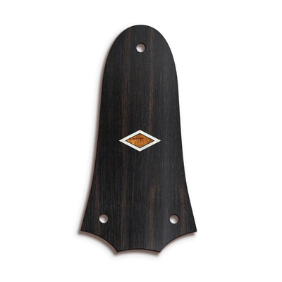 TaylorbyThalia Truss Rod Cover Classic Taylor Inlay Truss Rod Cover | Shape T3 - Fits 3 Hole Taylor Guitars Solitaire / Black Ebony