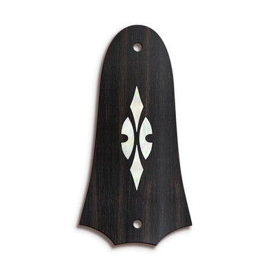 TaylorbyThalia Truss Rod Cover Classic Taylor Inlay Truss Rod Cover | Shape T4 - Fits 2 Hole Taylor Guitars 700 Series Reflections / Black Ebony