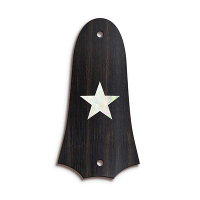 TaylorbyThalia Truss Rod Cover Custom Truss Rod Cover | Shape T4 - Fits 2 Hole Taylor Guitars Pearl Star / Black Ebony