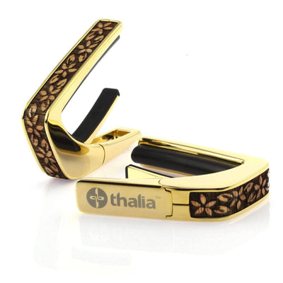 Thalia B-STOCK B-STOCK Capo | Deluxe 24K Gold / Hawaiian Koa Plumeria