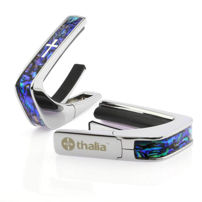 Thalia B-STOCK B-STOCK Capo | Deluxe Chrome / Blue Abalone & Cross MOP (BASS)