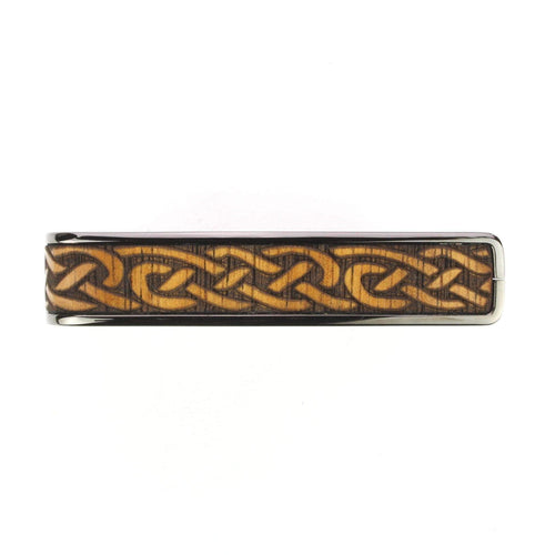 Thalia Capo Hawaiian Koa Celtic Knot | Deluxe Capo Black Chrome