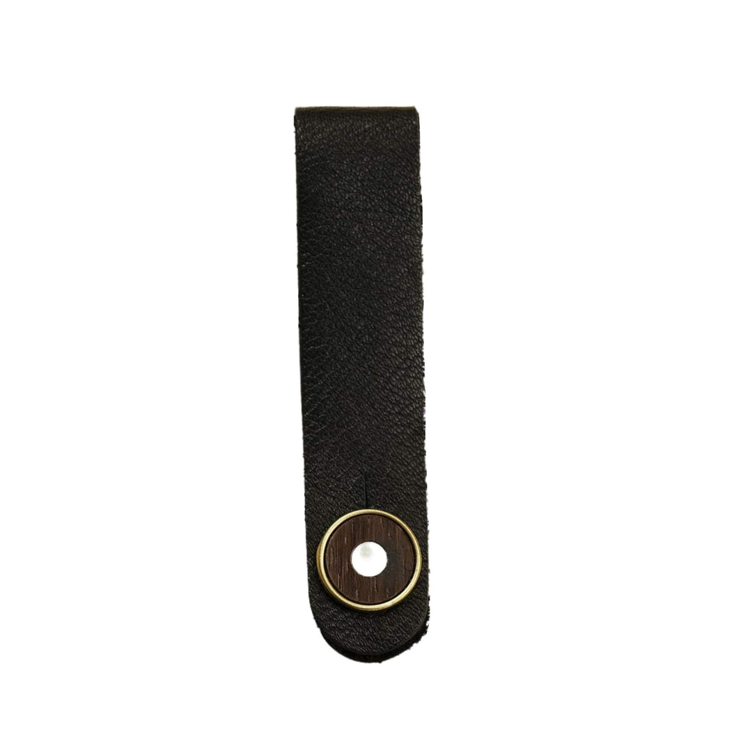 Thalia Leather Strap Tie Mother of Pearl & Exotic Wood | Leather Headstock Strap Tie