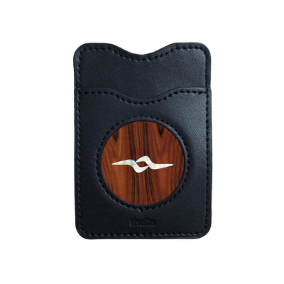 Thalia Phone Wallet Pearl Koa | Leather Phone Wallet Santos Rosewood