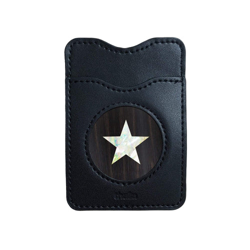 Thalia Phone Wallet Pearl Star | Leather Phone Wallet AAA Curly Koa