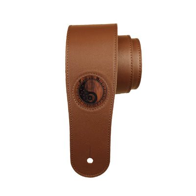 Thalia Strap Santos Rosewood & Yin Yang Night & Day Engraving | Italian Leather Strap Brown / Standard