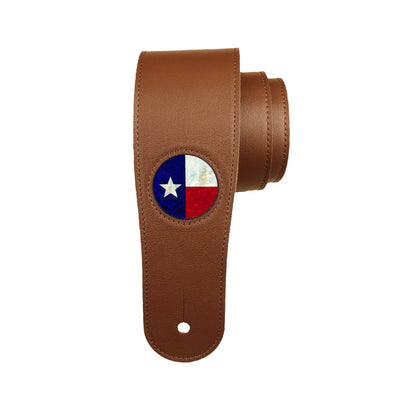 Thalia Strap Texas Lonestar Pearl Inlay | Italian Leather Strap Brown / Standard