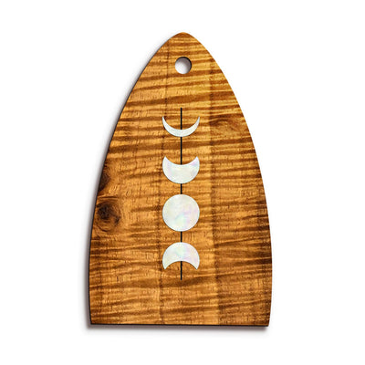 Thalia Truss Rod Cover Custom Truss Rod Cover | Shape T12 - Fits Many PRS Guitars Moon Phases / AAA Curly Koa