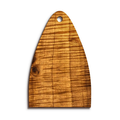 Thalia Truss Rod Cover Custom Truss Rod Cover | Shape T13 - Fits Many PRS Guitars Just Wood / AAA Curly Koa