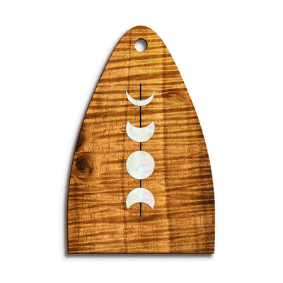 Thalia Truss Rod Cover Custom Truss Rod Cover | Shape T13 - Fits Many PRS Guitars Moon Phases / AAA Curly Koa