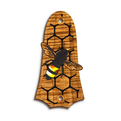 Thalia Truss Rod Cover Save the Bees | Custom Truss Rod Cover Save the Bees / T4 (Taylor 2-Hole)