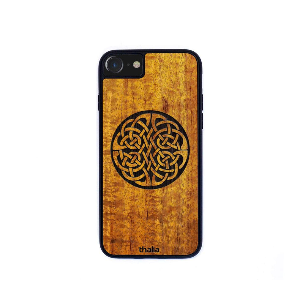 ThaliaCapos.com Phone Case Hawaiian Koa & Celtic Knot Engraving | iPhone Case iPhone 6/7/8