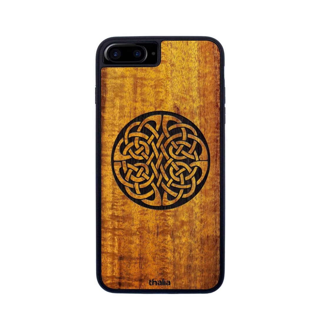 ThaliaCapos.com Phone Case Hawaiian Koa & Celtic Knot Engraving | iPhone Case iPhone 6/7/8 Plus